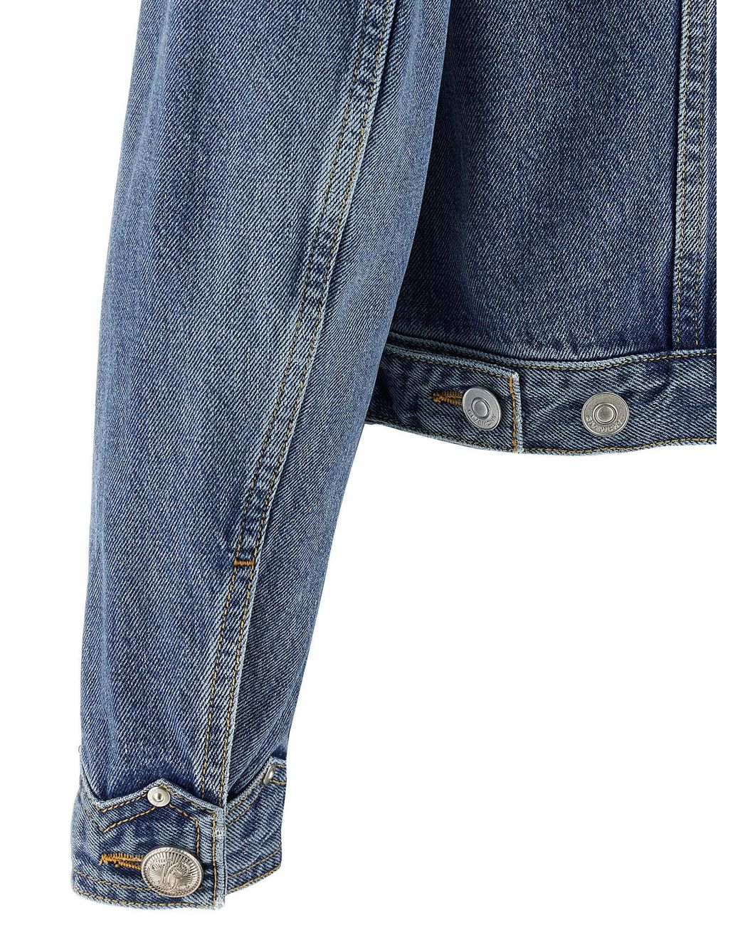 Givenchy Blue Cotton Denim With Canvas Shoulders Jacket
