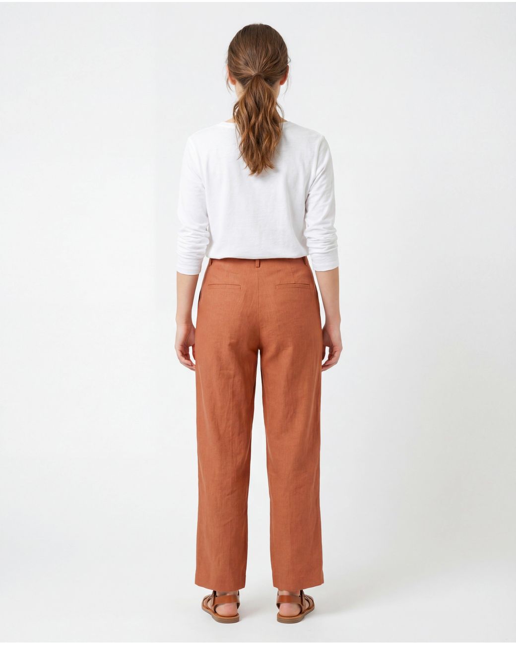 Brunello Cucinelli Pink Clay Wide Leg Trousers