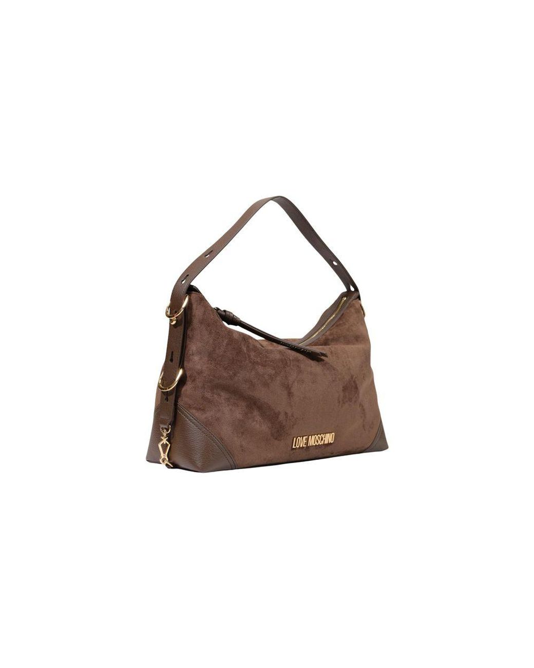Love Moschino Brown Polyester Handbag Bag