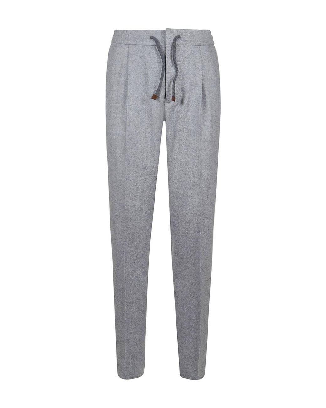 Brunello Cucinelli Gray Light Tailored Trousers for men