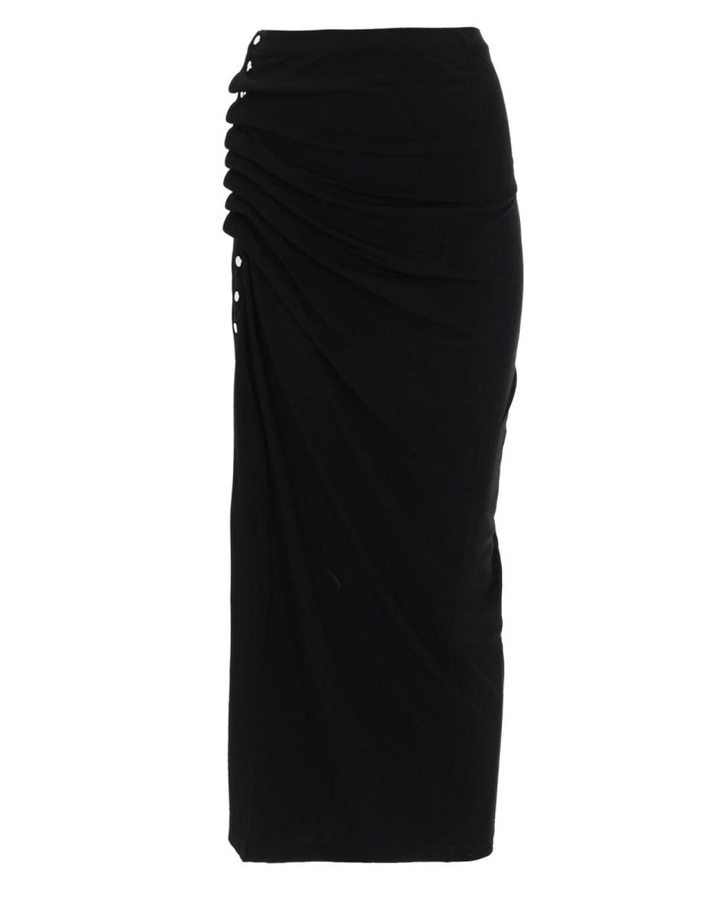 Rabanne Black Rabanne Viscose Midi Skirt