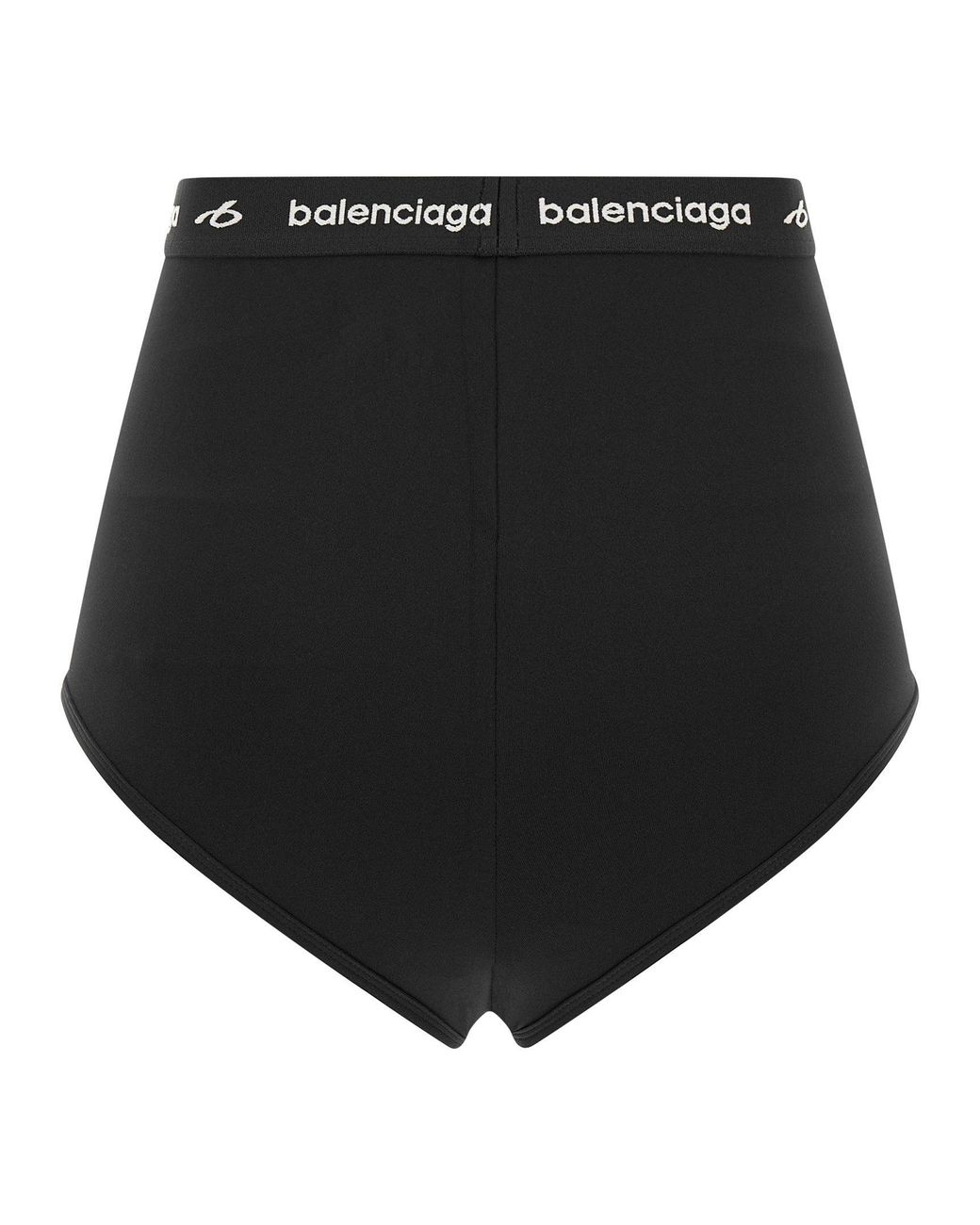 Balenciaga Black Logo-Embroidered Technical Briefs