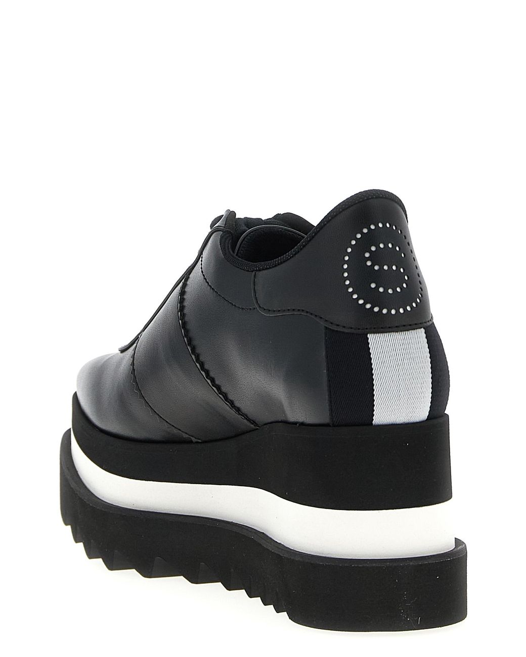 Stella McCartney Black Polyethylene Wedge Sandals
