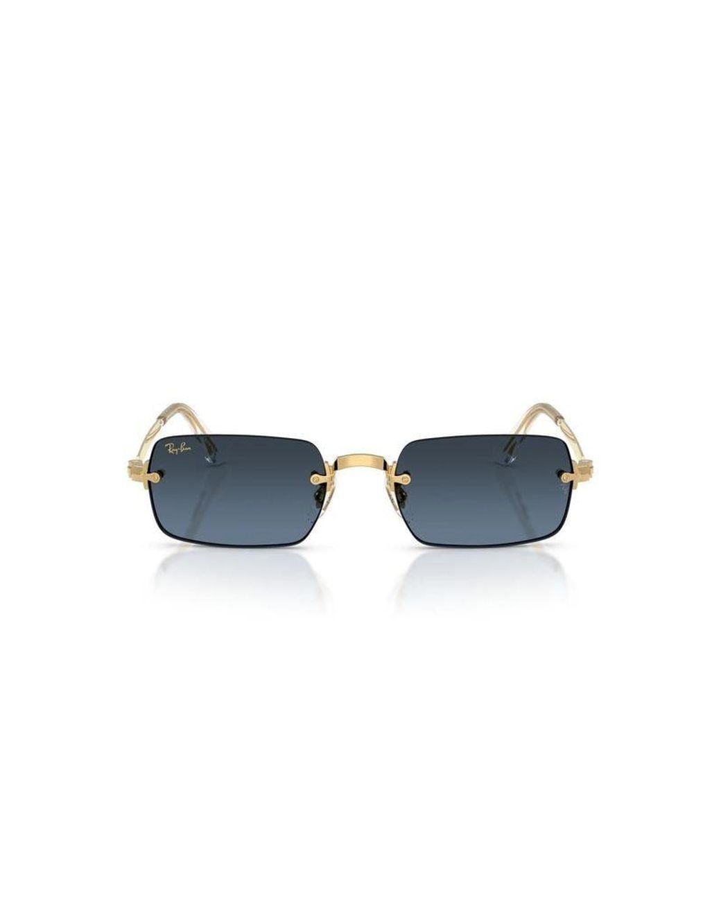 Ray-Ban Blue Ray-Ban 0Rb3928 Square-Frame Metal Sunglasses