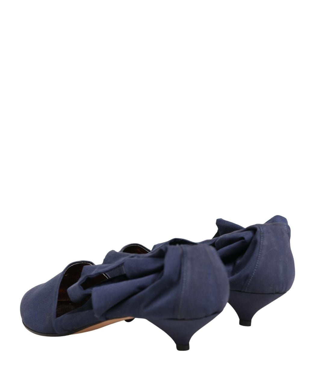 Dolce & Gabbana Blue Cotton Ankle Boots Shoes