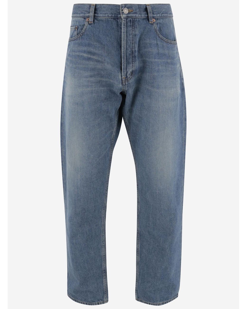 Saint Laurent Blue Mick Jeans Cotton Denim for men