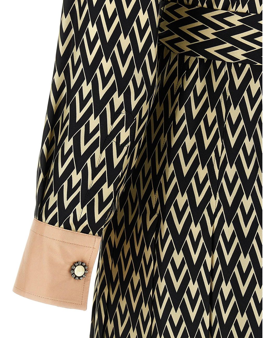 Valentino Garavani Black Toute La V Midi Dress