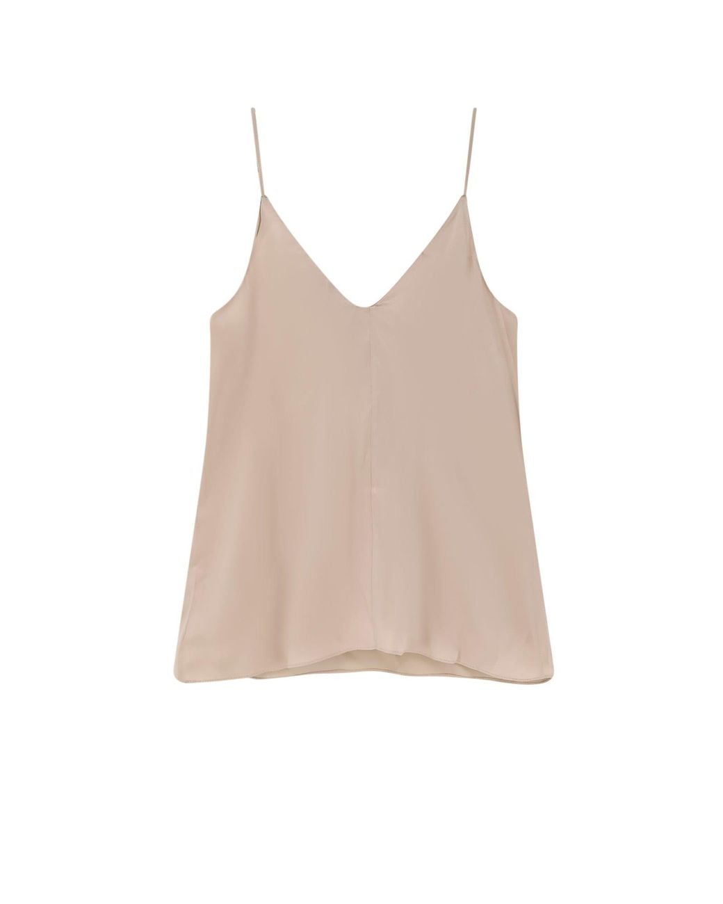 Brunello Cucinelli Natural Stretch Silk Top