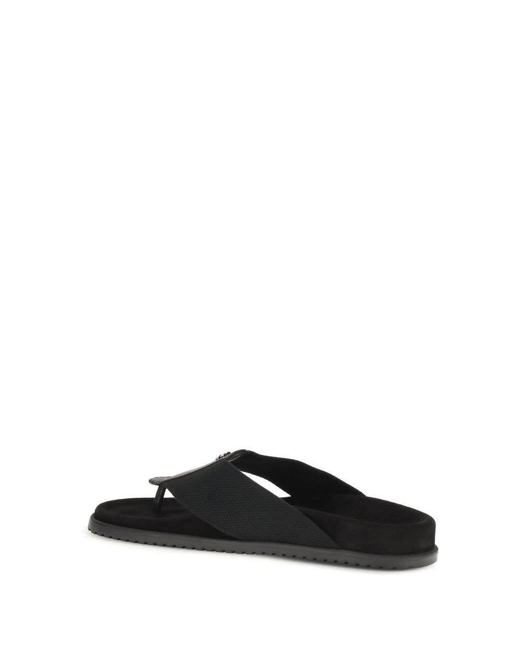 Dolce & Gabbana Black Logo Thong Sandals for men