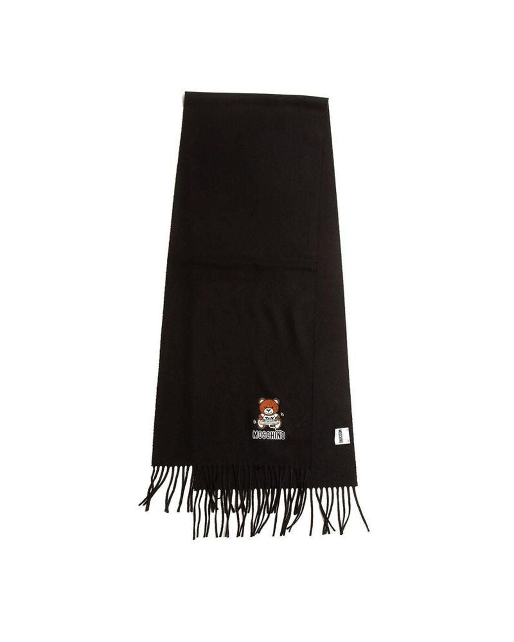Moschino Red Scarf Lambswool Accessories