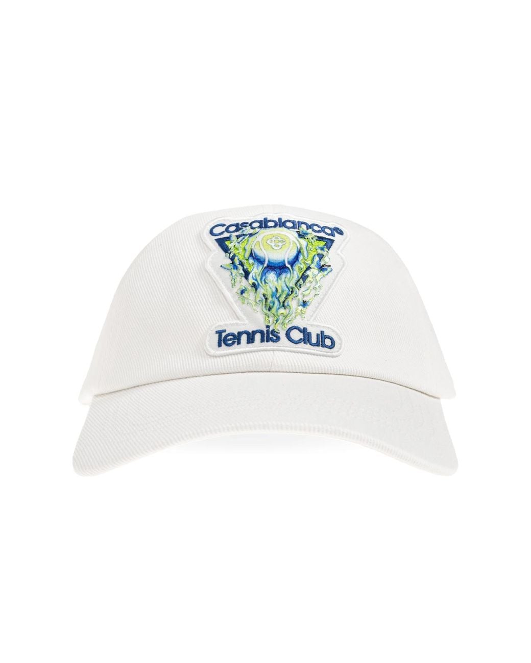 Casablanca White The Art Of Serve Tennis Club Logo Baseball Cap Accessories Beanies & Hats for men