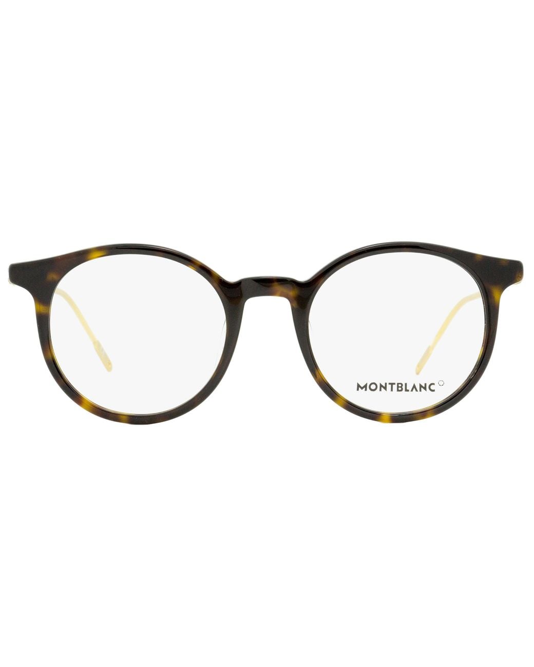Montblanc Black Oval Eyeglasses Mb0004O 002 Dark Havana- 48Mm 0004 for men