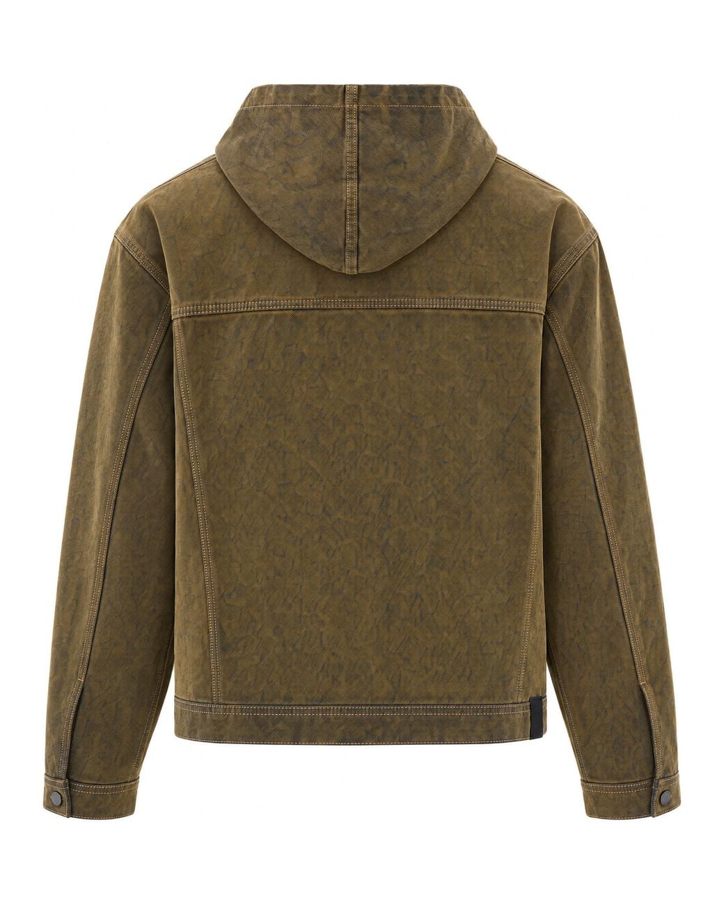 Daily Paper Green Denim Jacket Cotton Sweater for men