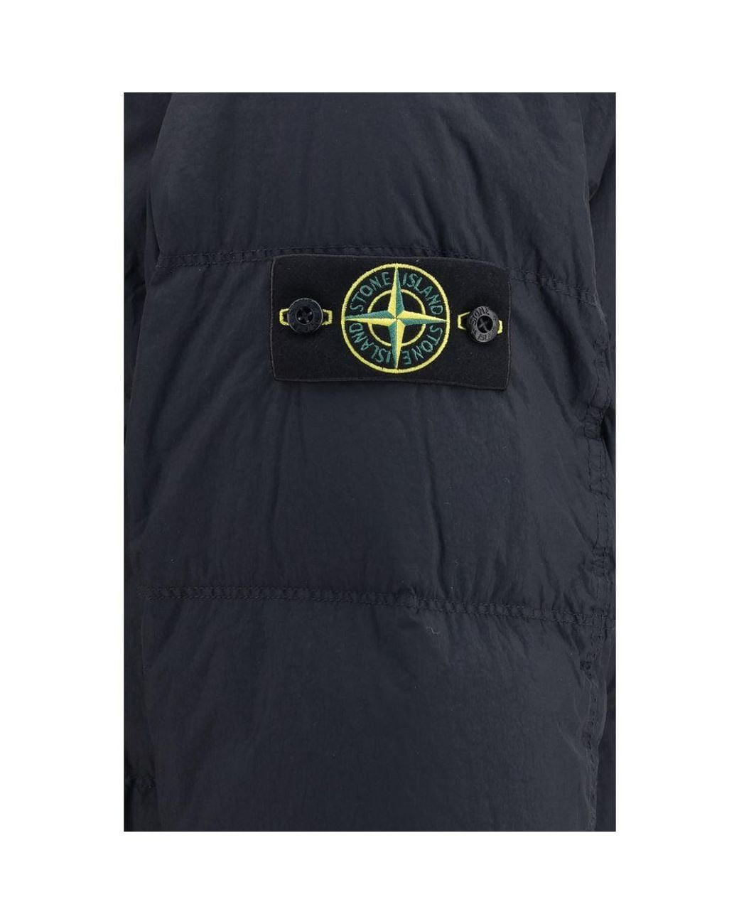 Stone Island Blue Stone Island Crinkle Reps Down Jacket for men