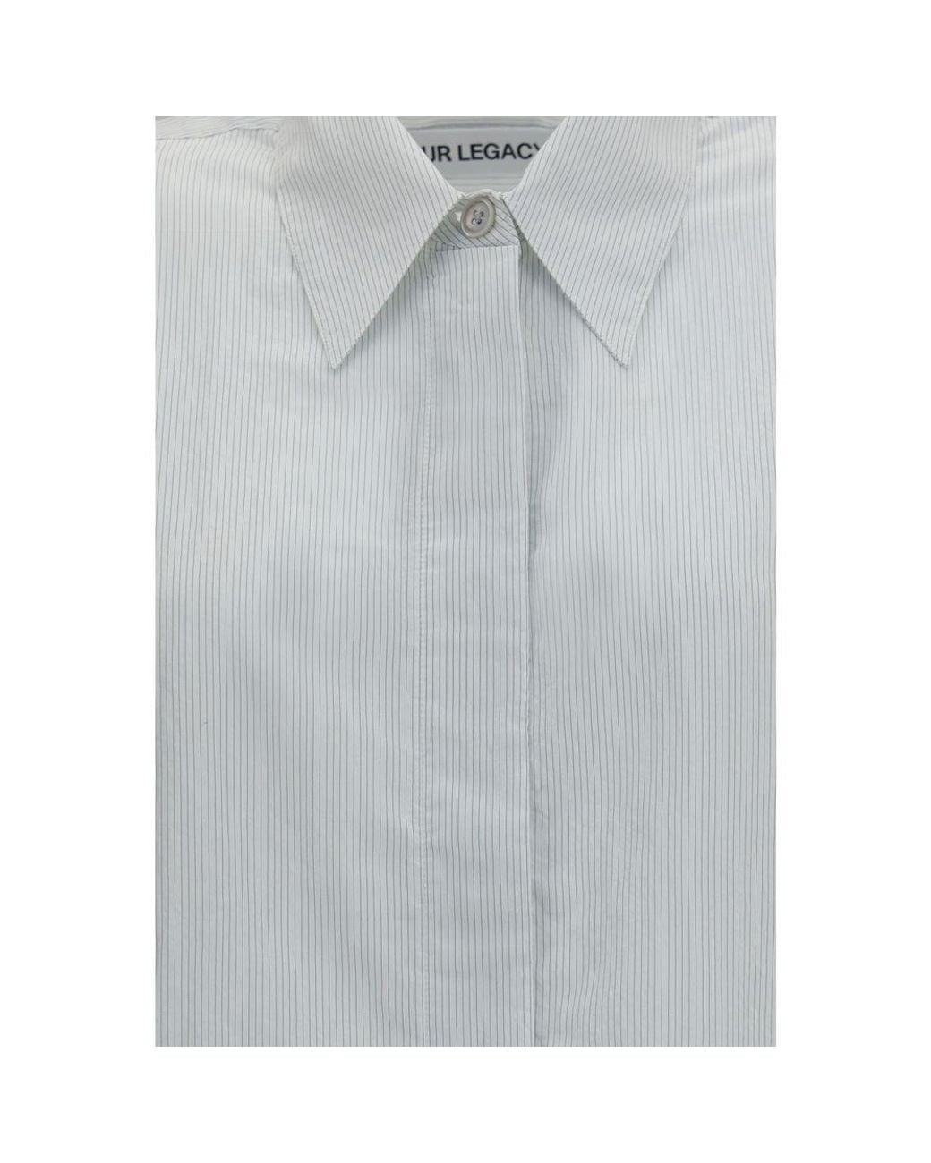 Our Legacy White Modal Pattern Shirt