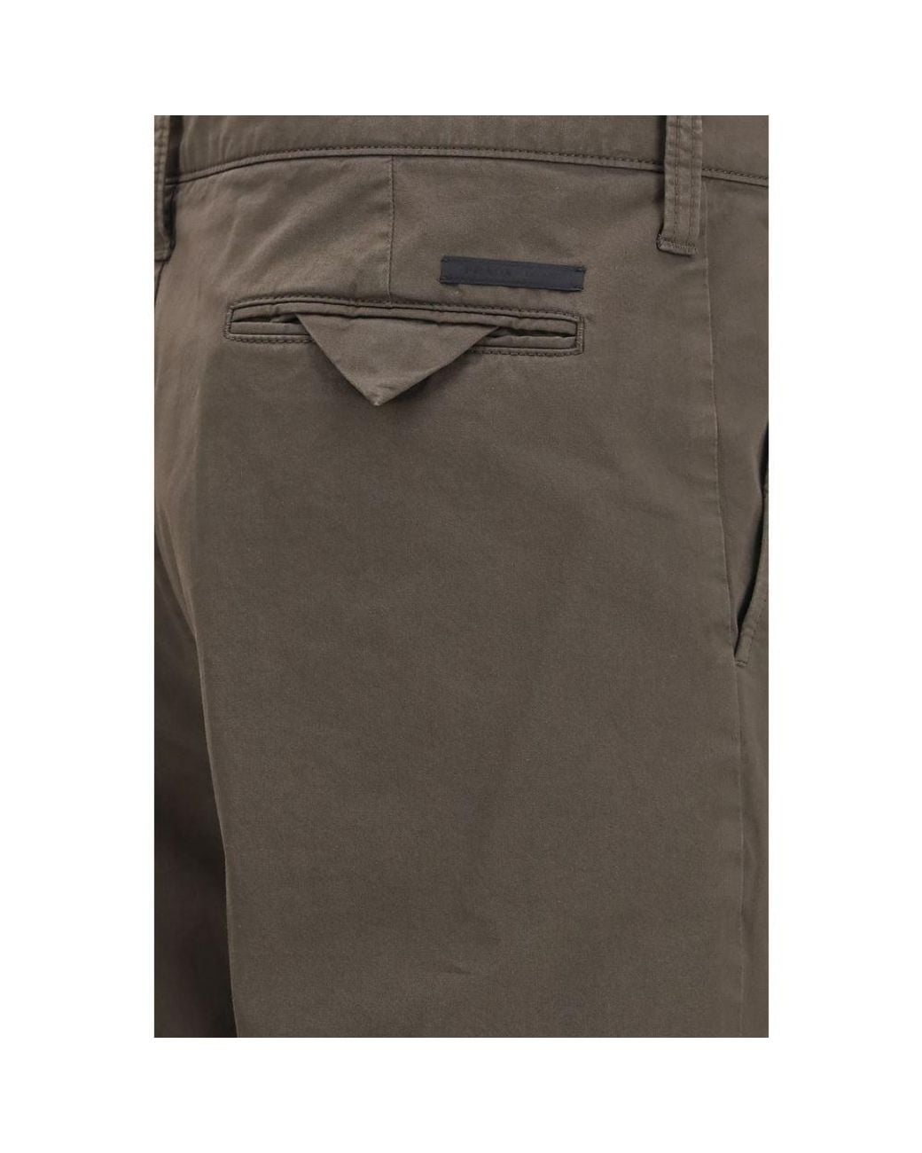 Prada Gray Cotton Cargo Pants for men