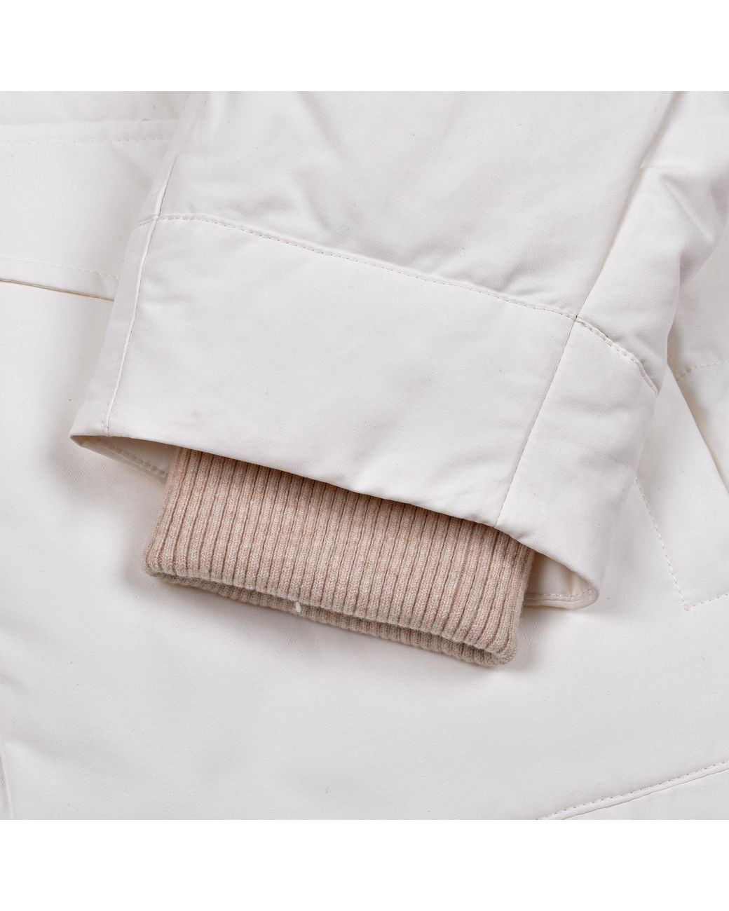 Brunello Cucinelli White Quilted Down Jacket Clothing for men