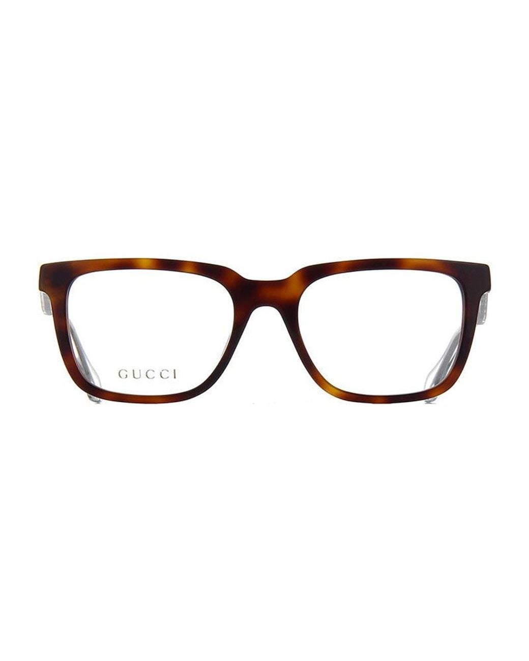 Gucci Brown Frame And Lens Eyeglasses for men