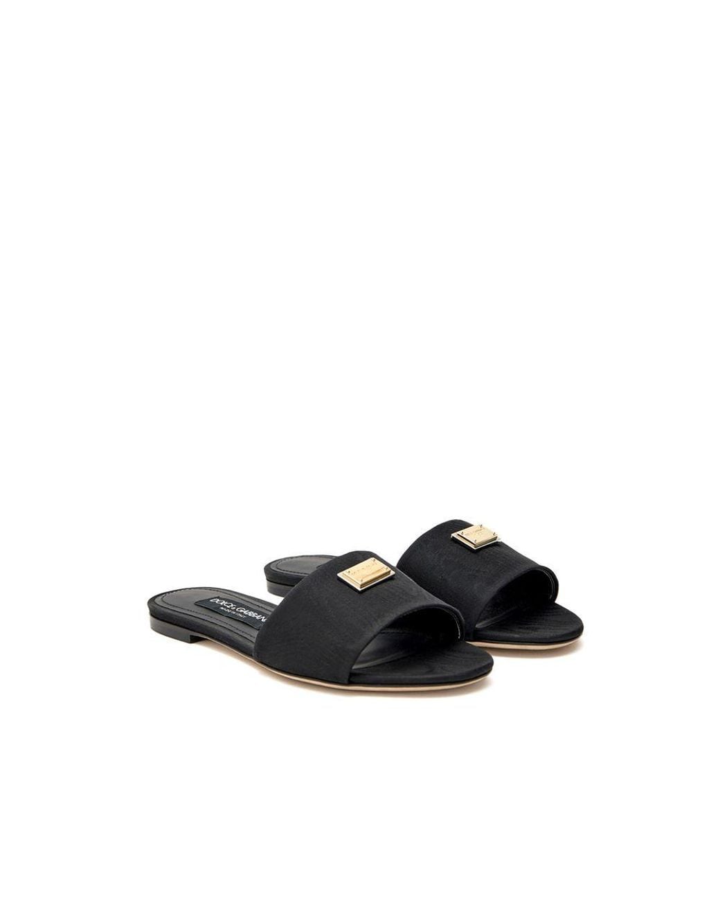 Dolce & Gabbana Black Sliders