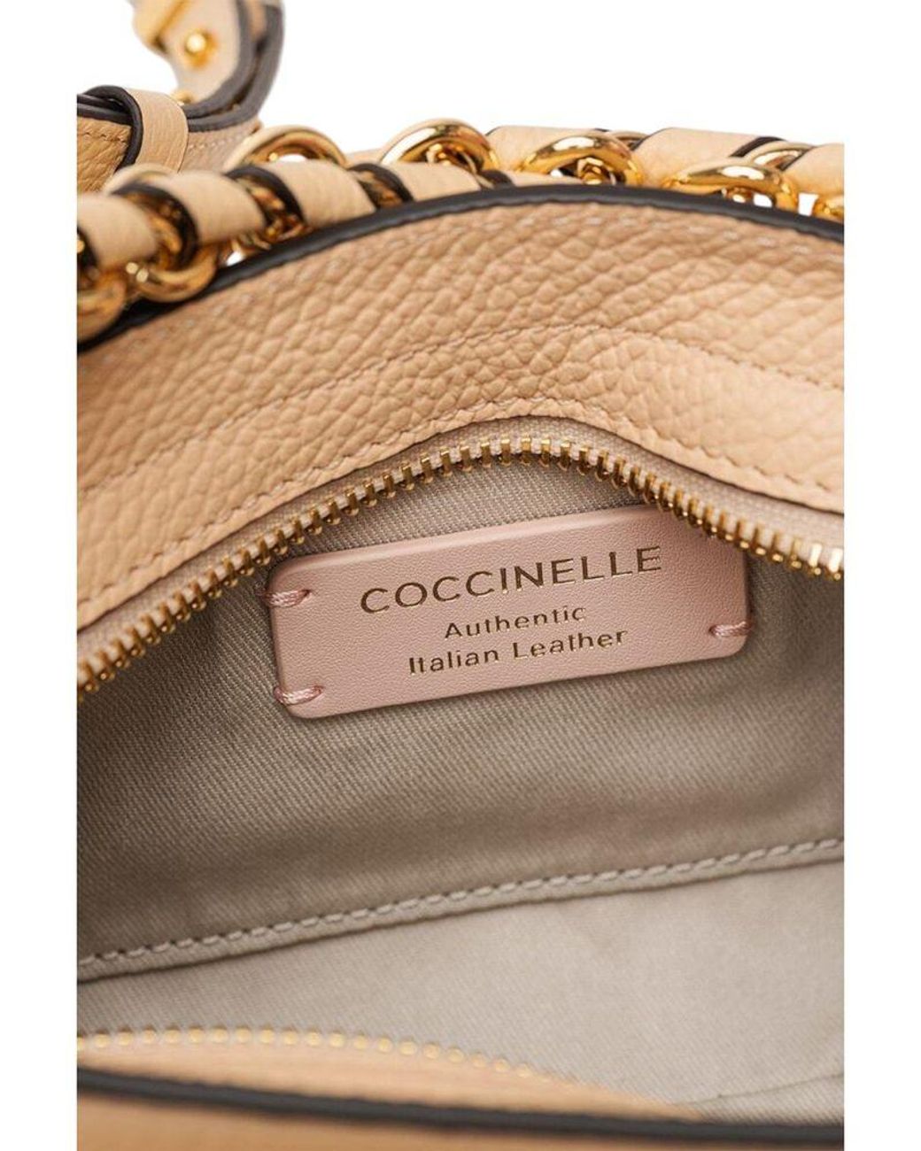 Coccinelle Metallic Shoulder Bag Cowhide Leather