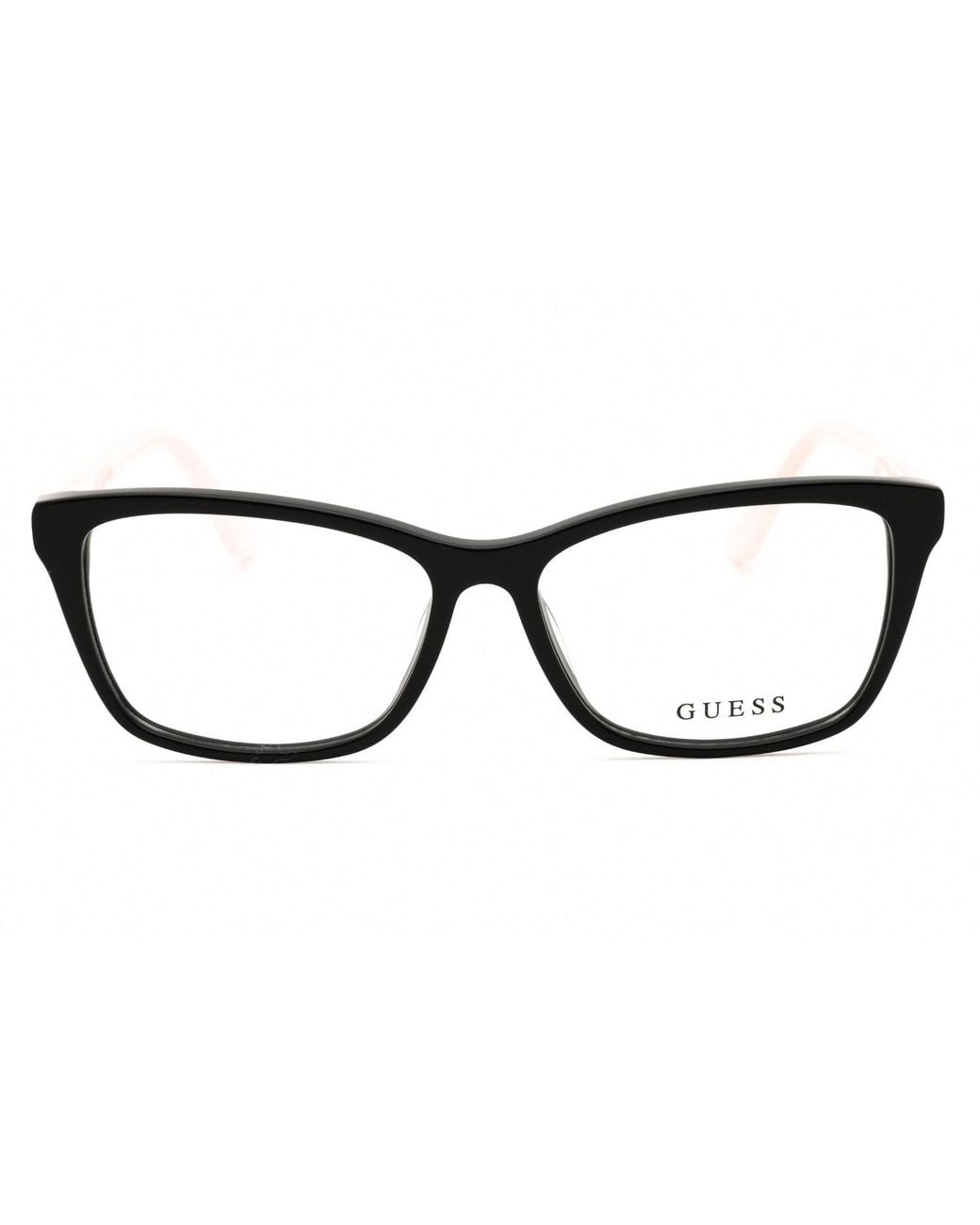 Guess Black Guess Gu50185 Rectangular Acetate Eyeglasses