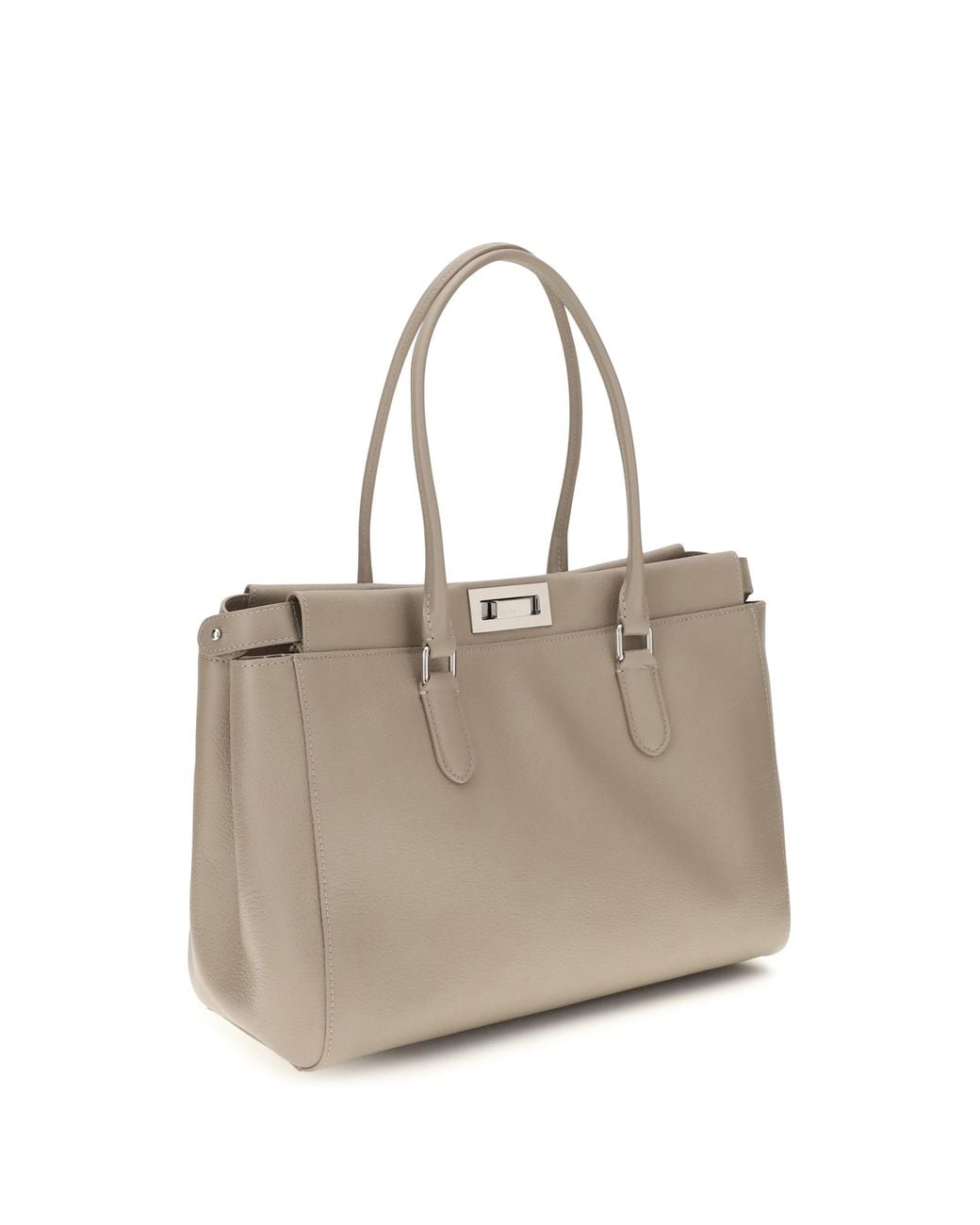 Fendi Natural Tote Bag Peekaboo Calf Leather