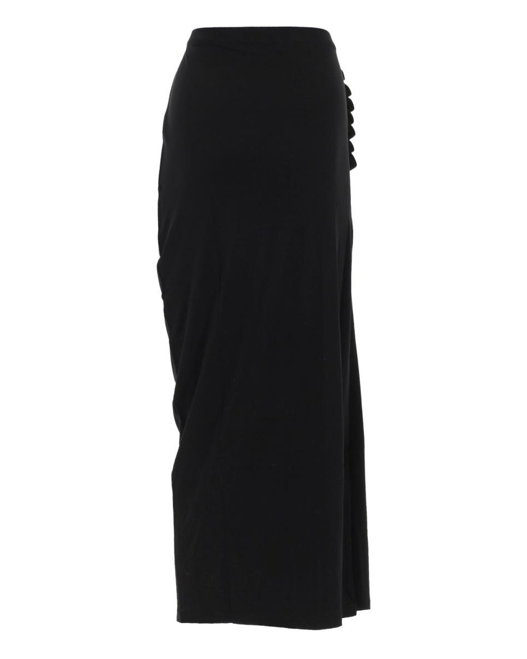 Rabanne Black Rabanne Viscose Midi Skirt