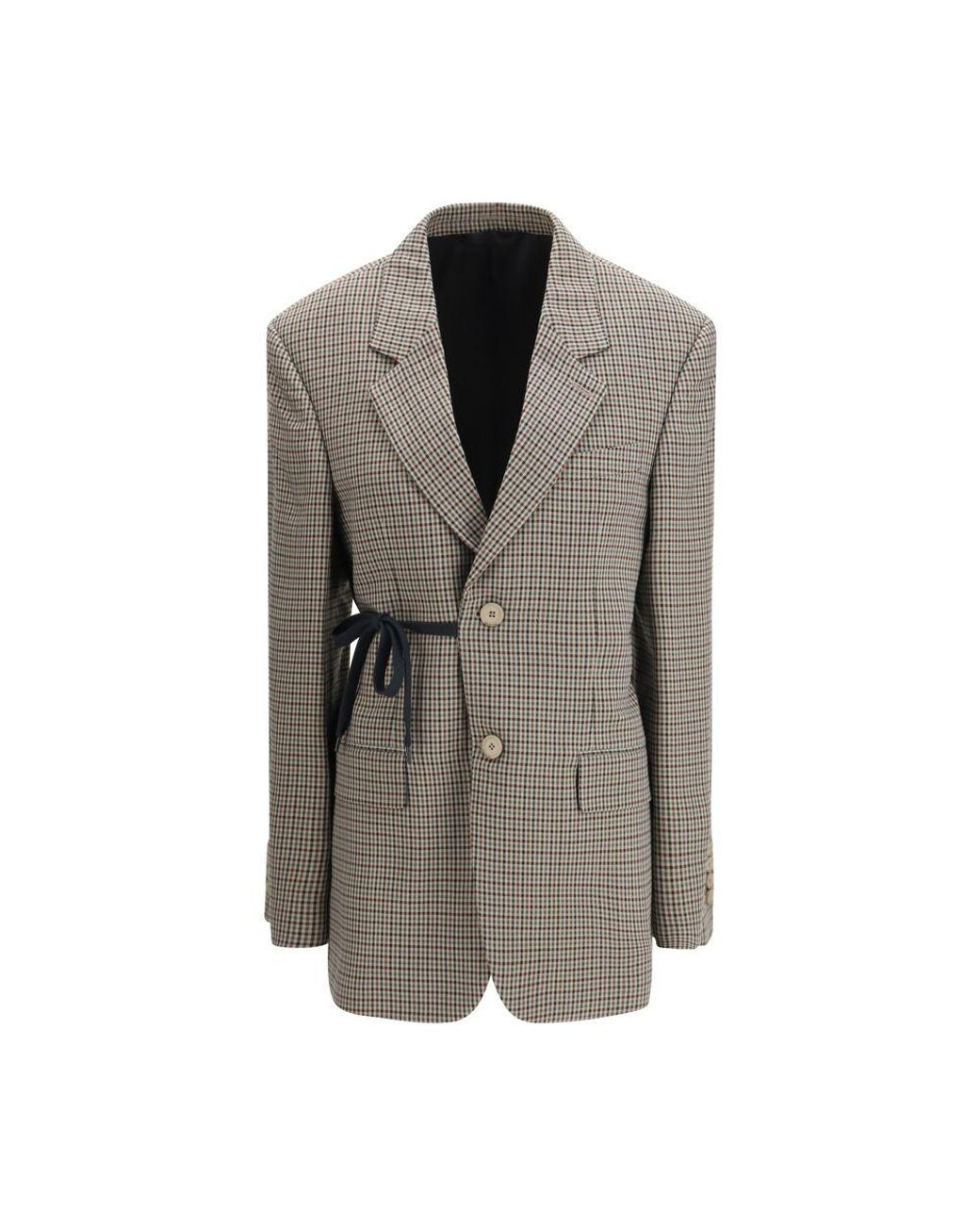 Balenciaga Gray Multicolor Lyocell Coat