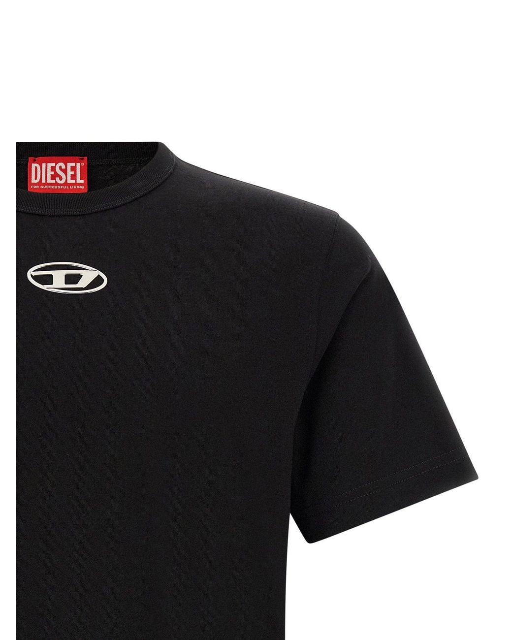 DIESEL Black T-Adjust-Od T-Shirt for men