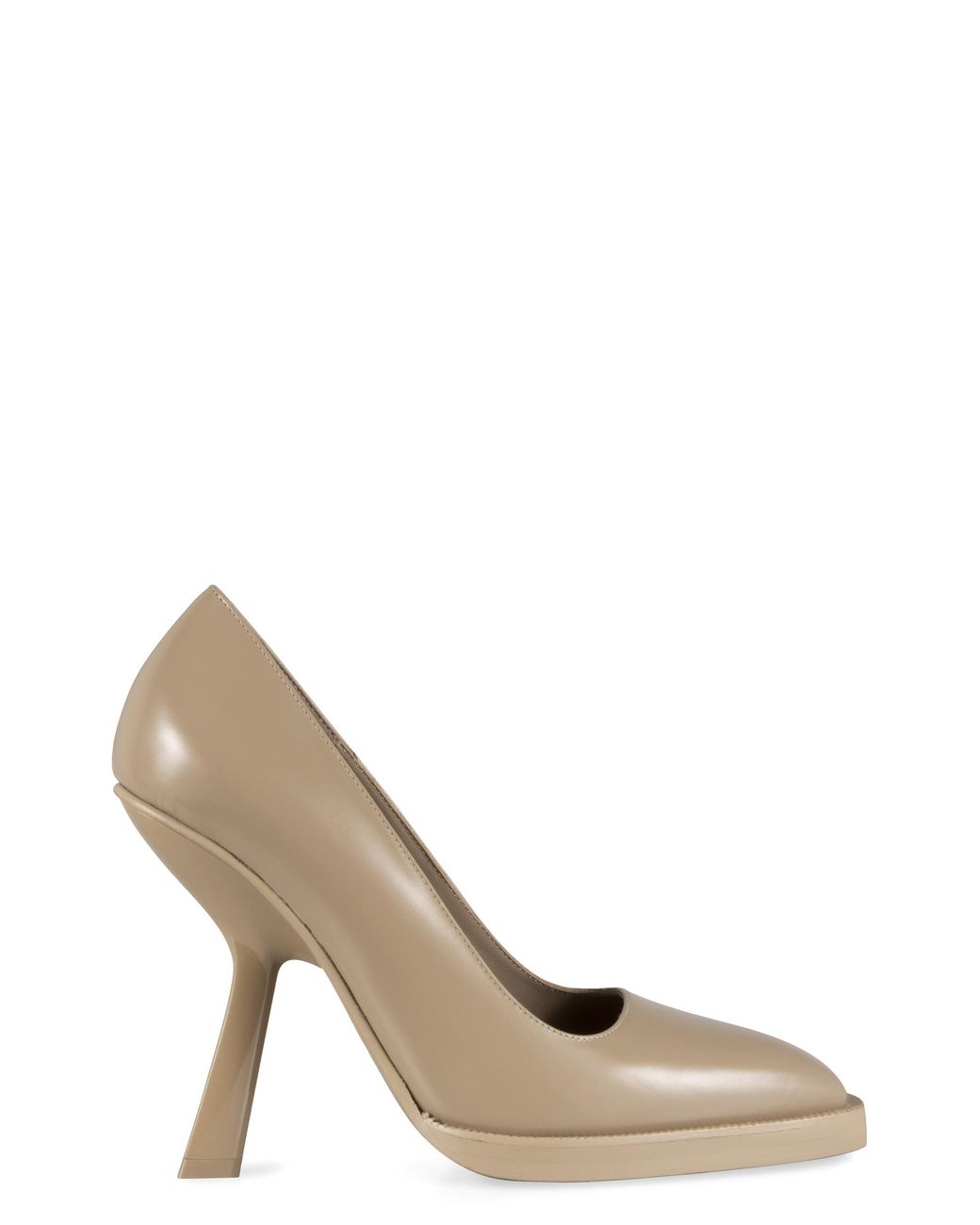 Ferragamo White Leather Pointed-Toe Pumps Calfskin