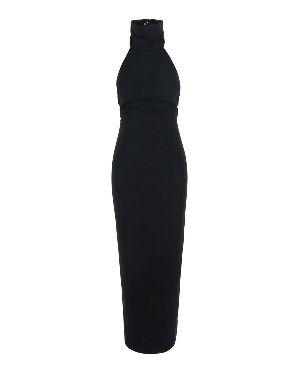 Le Plain Black Dress High-Neck Sleeveless