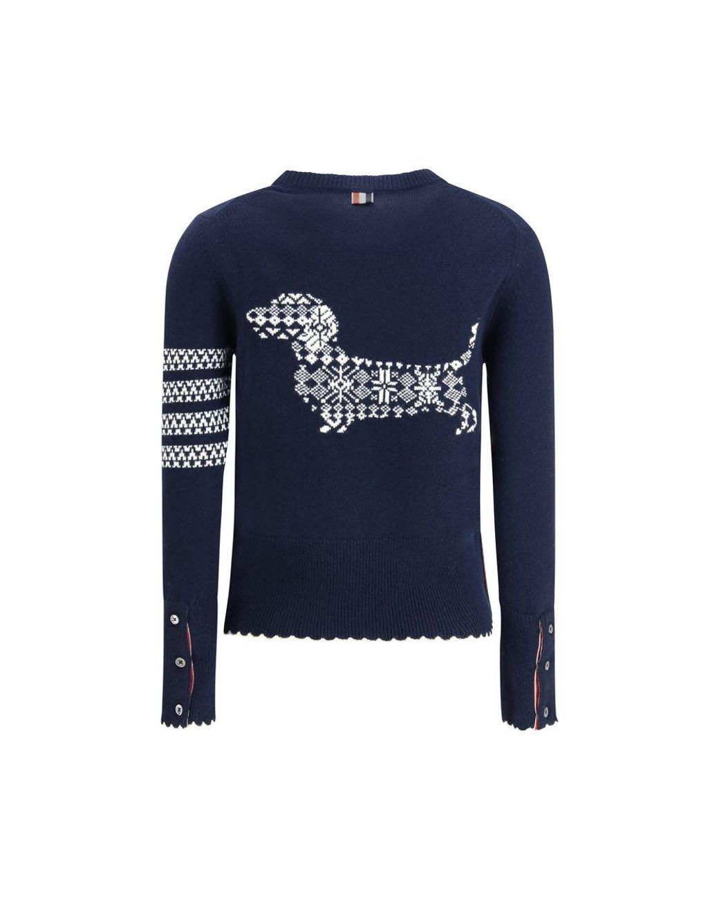 Thom Browne Blue Wool Oves Aries Sweatshirt