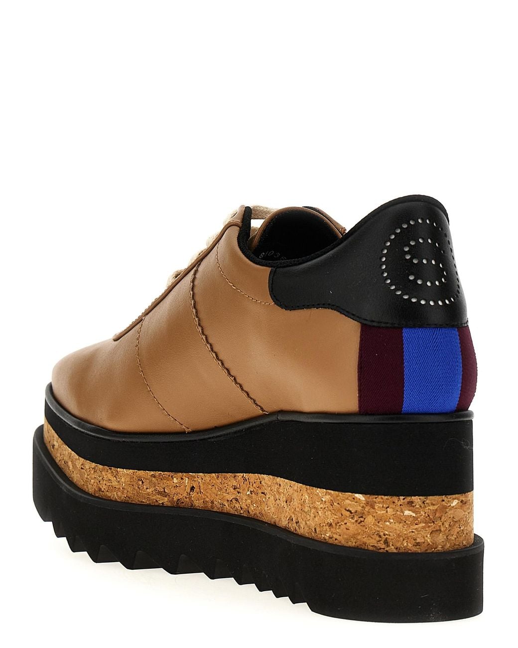 Stella McCartney Brown Polyester Wedge Sandals