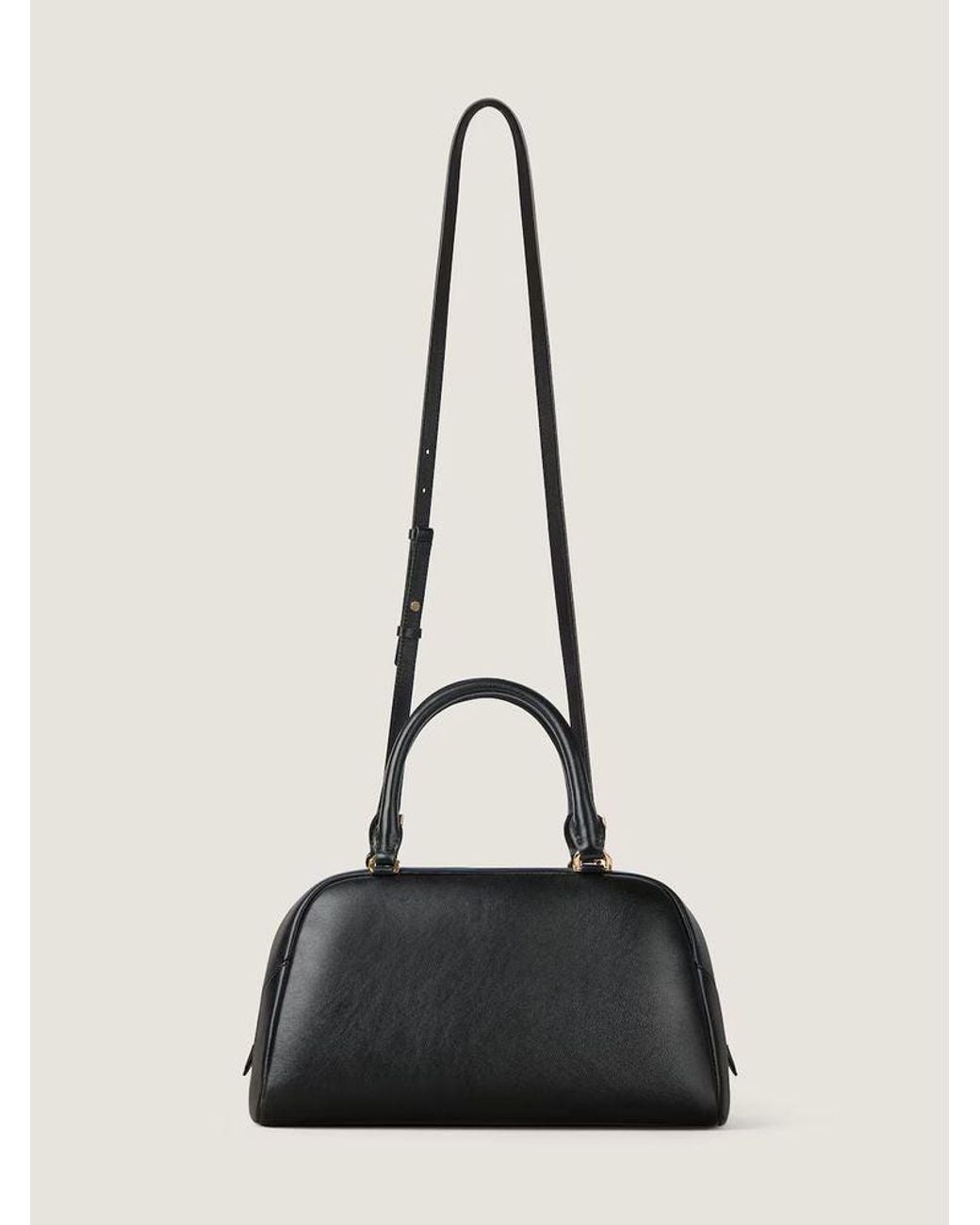 Givenchy Black Givenchy Structured Leather Top Handle Bag