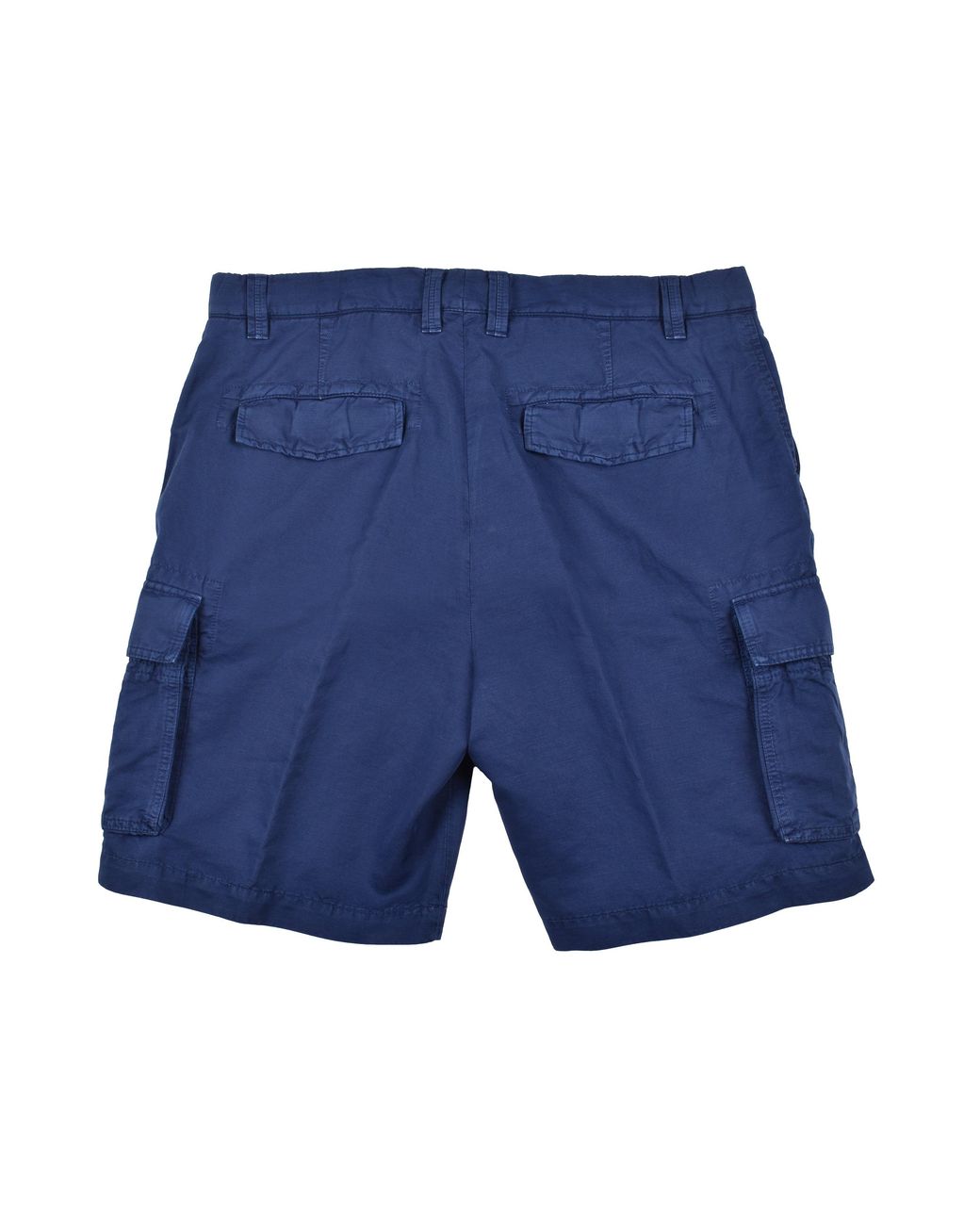 Brunello Cucinelli Blue Linen Blend Shorts for men