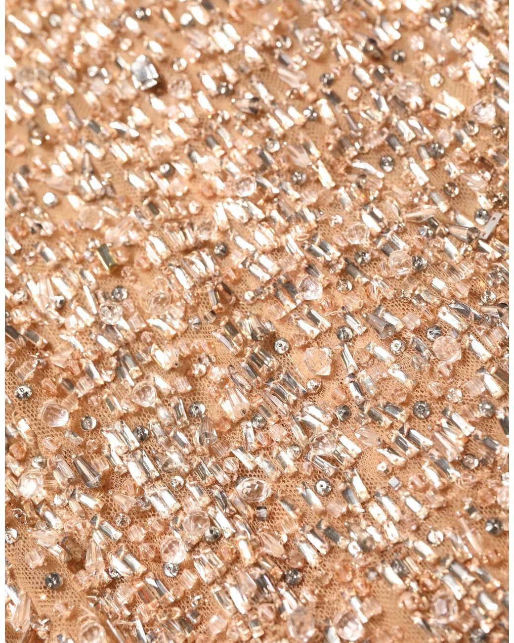 Dolce & Gabbana Brown Crystal Embellished Mermaid Gown Dress Polyester