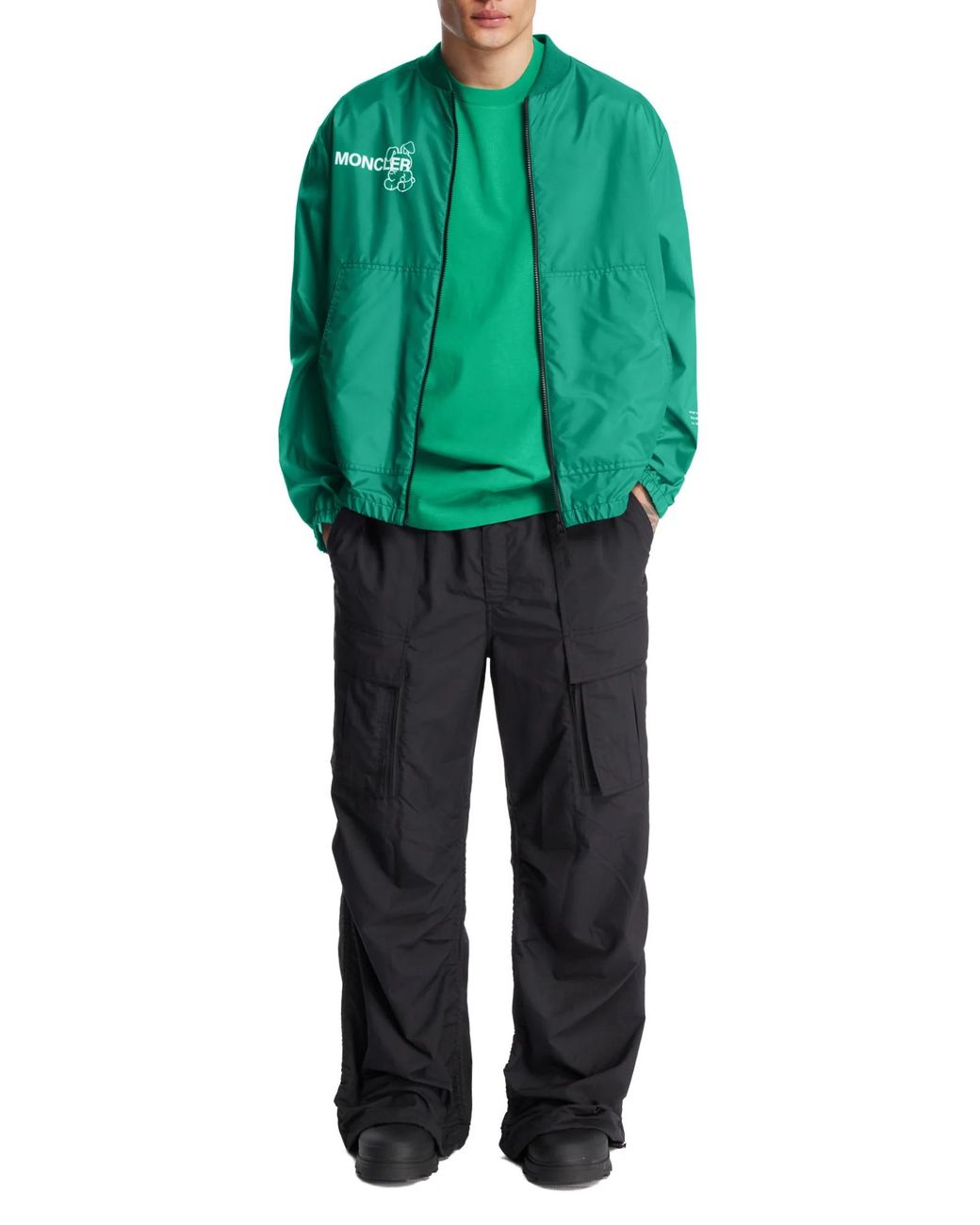 Moncler Green Genius X Frgmt Ostria Bomber Jacket for men