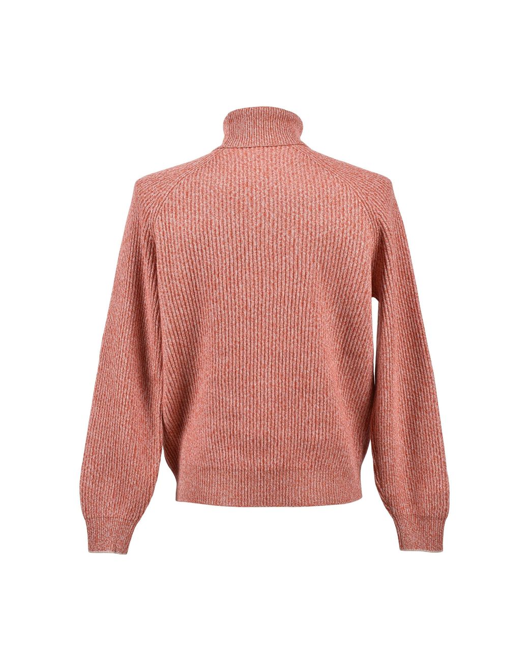 Brunello Cucinelli Pink Wool Silk Turtleneck Sweater for men