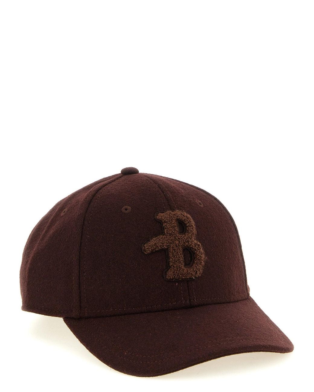 Ballantyne Brown Monogram Bouclé Patch Baseball Cap for men