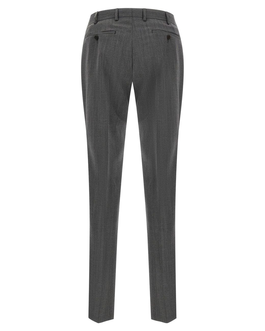 Pal Zileri Gray Double-Breasted Wool Suit