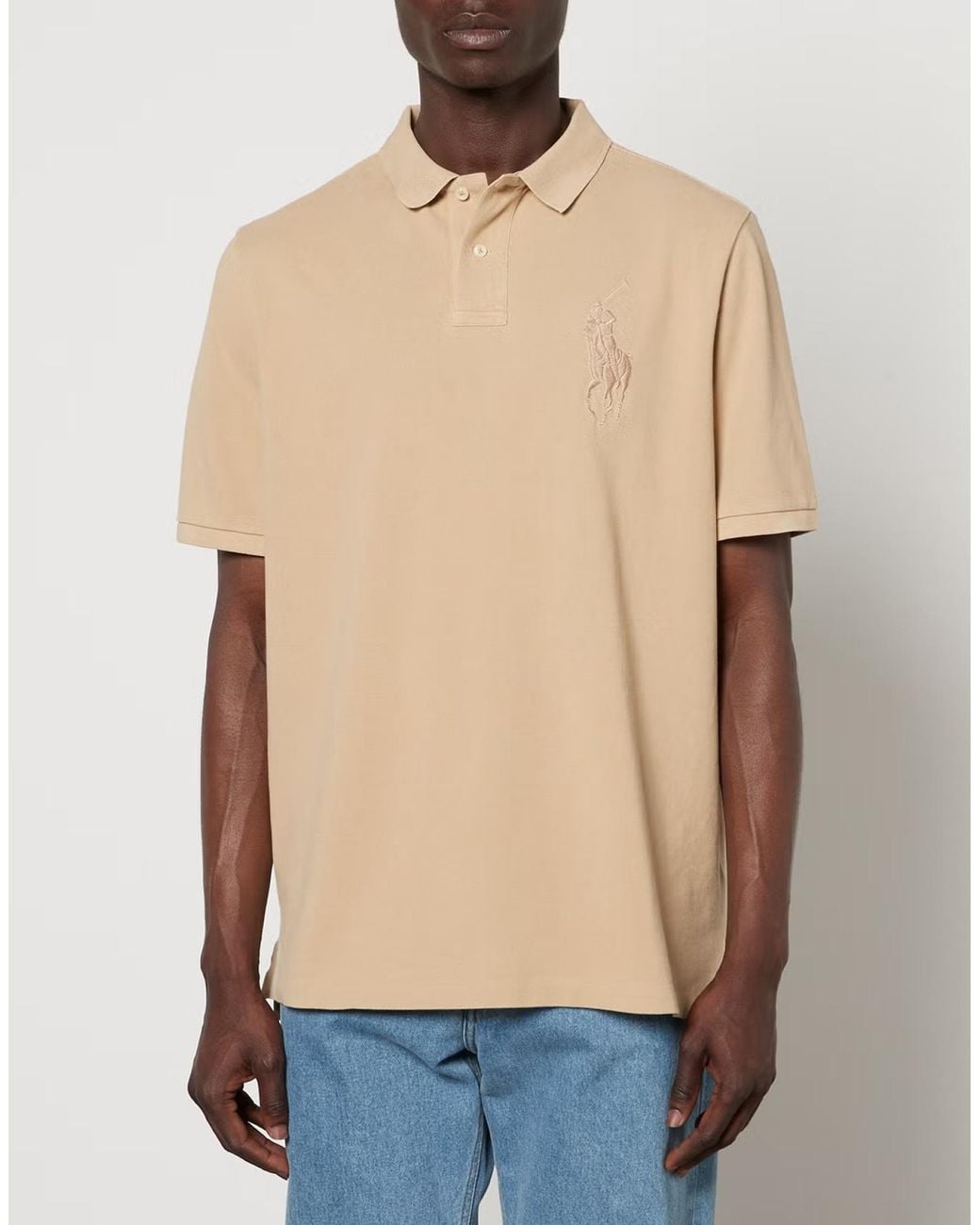 Polo Ralph Lauren Blue Big Pony Logo Classic Polo Shirt Clothing & T-Shirts for men