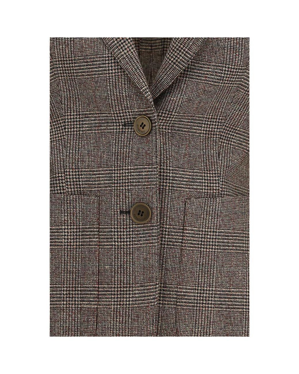 Burberry Brown Wool Oves Aries Blazer Clothing