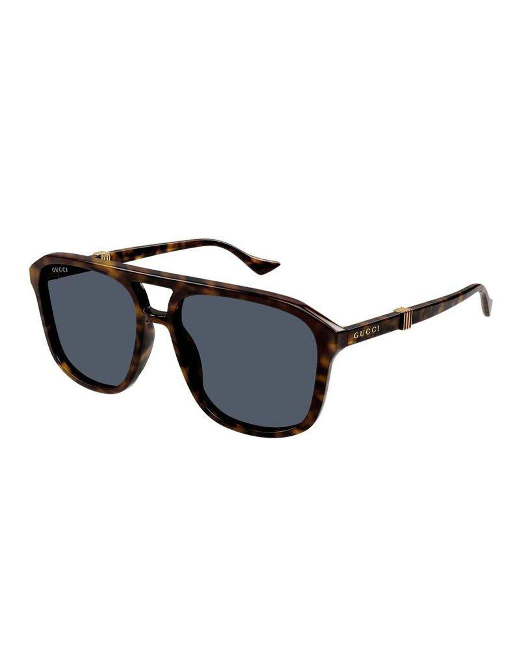 Gucci Black Gg Sunglasses With Frames for men