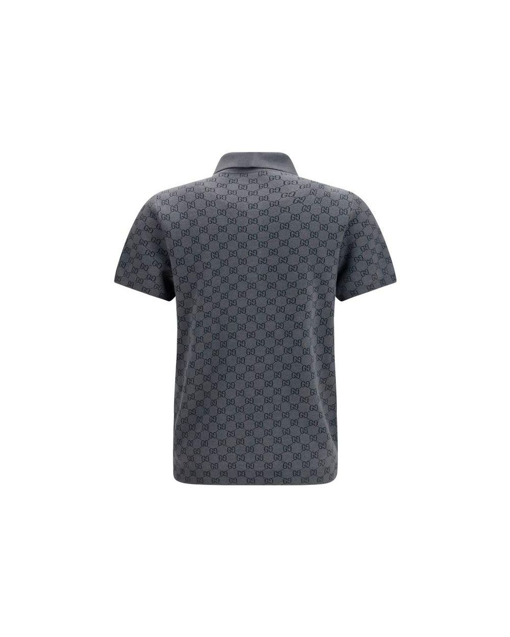Gucci Blue Gray Lamb Ovis Aries Polo Shirt for men