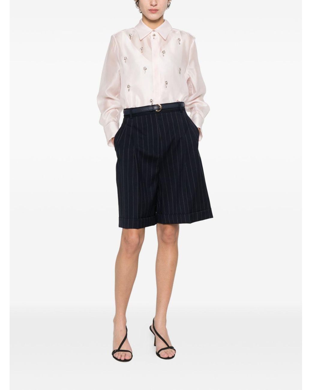 Max Mara Blue 'Era' Bermuda Shorts