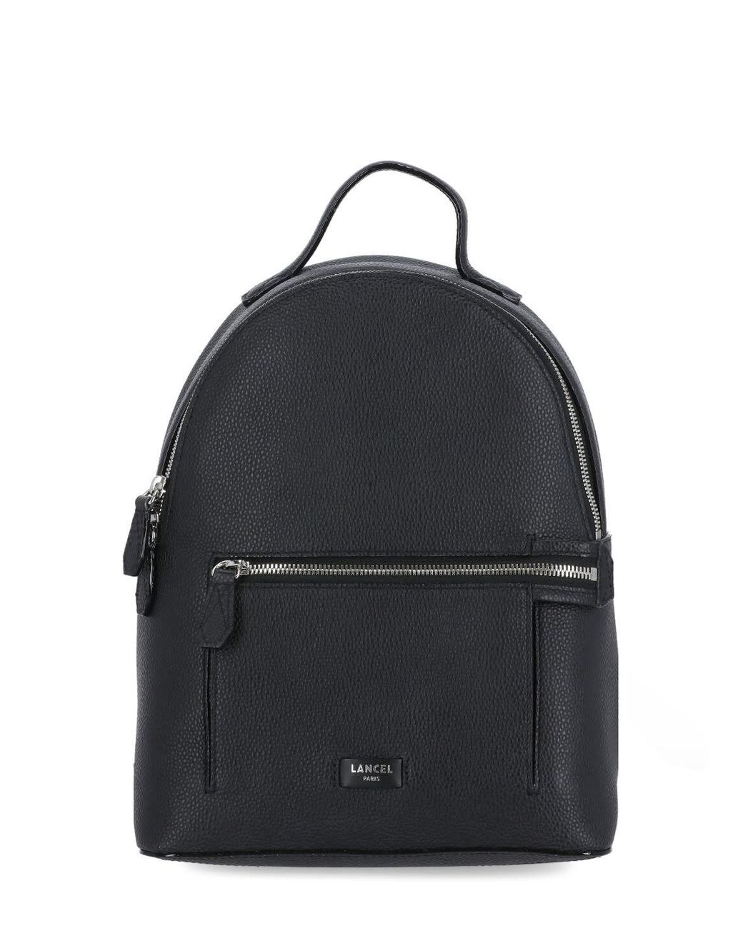 Lancel Pebbled Leather Backpack in Black | Lyst