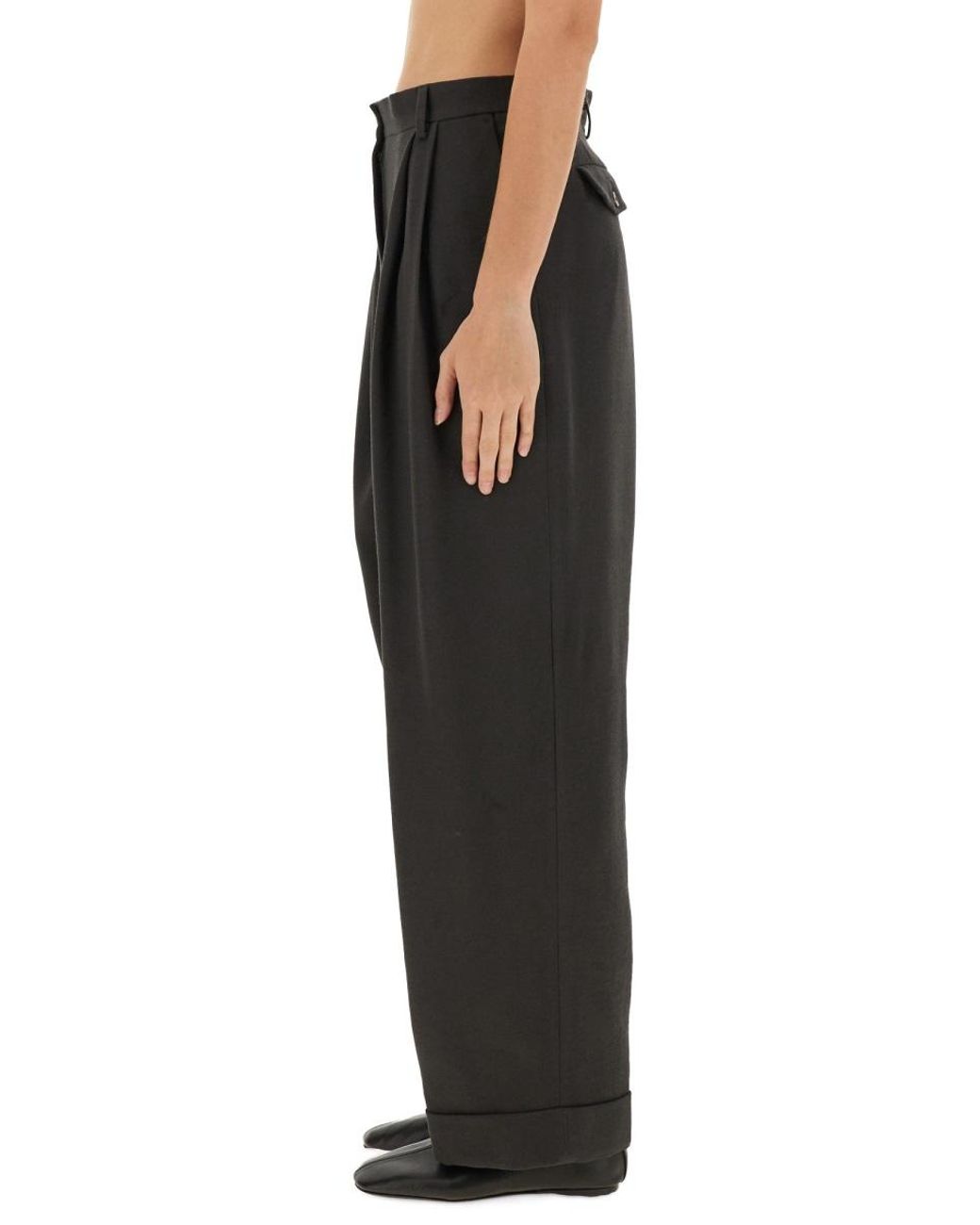 Dries Van Noten Black Dries Van Noten 100% Wool Trousers