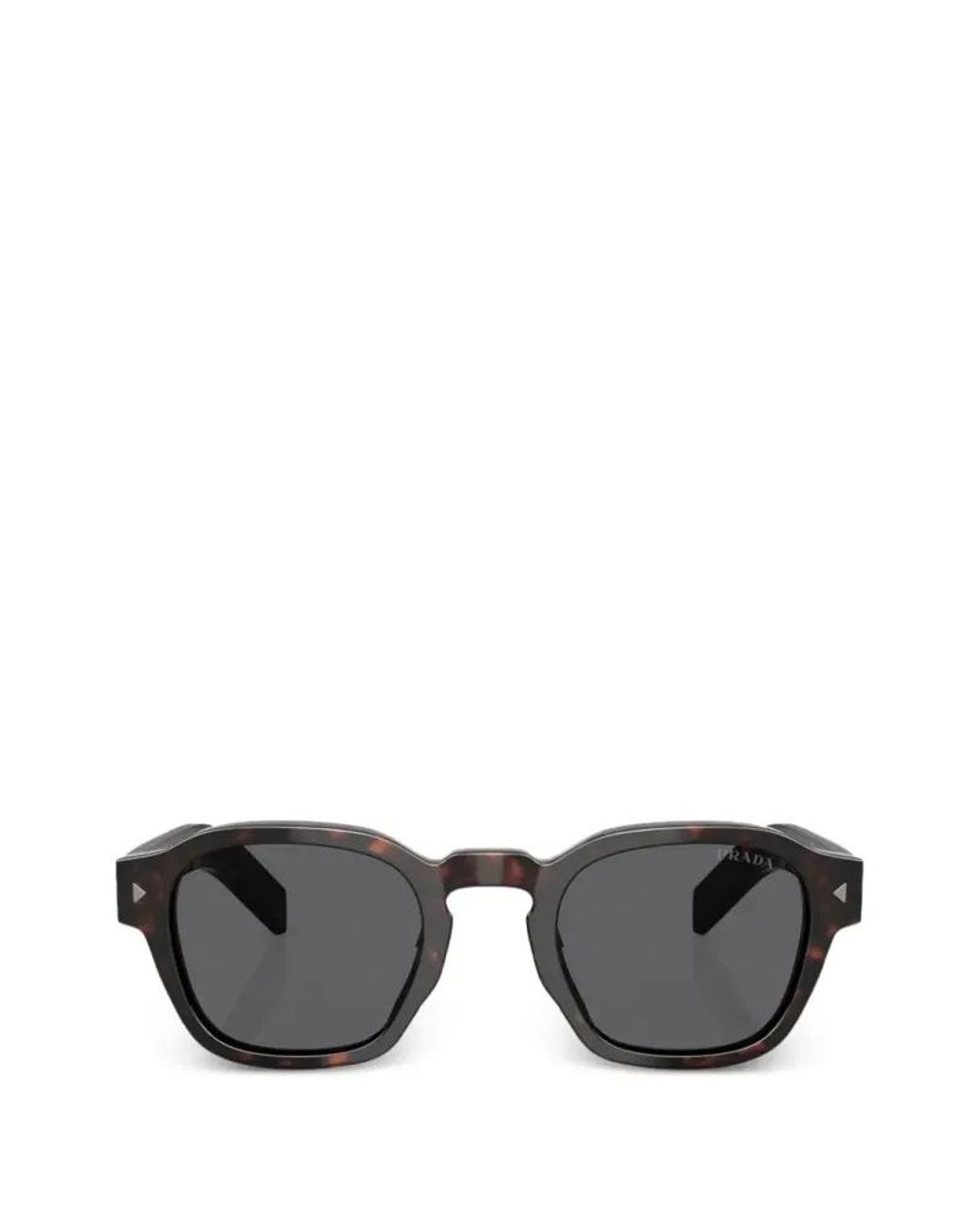 Prada Gray Square-Frame Sunglasses