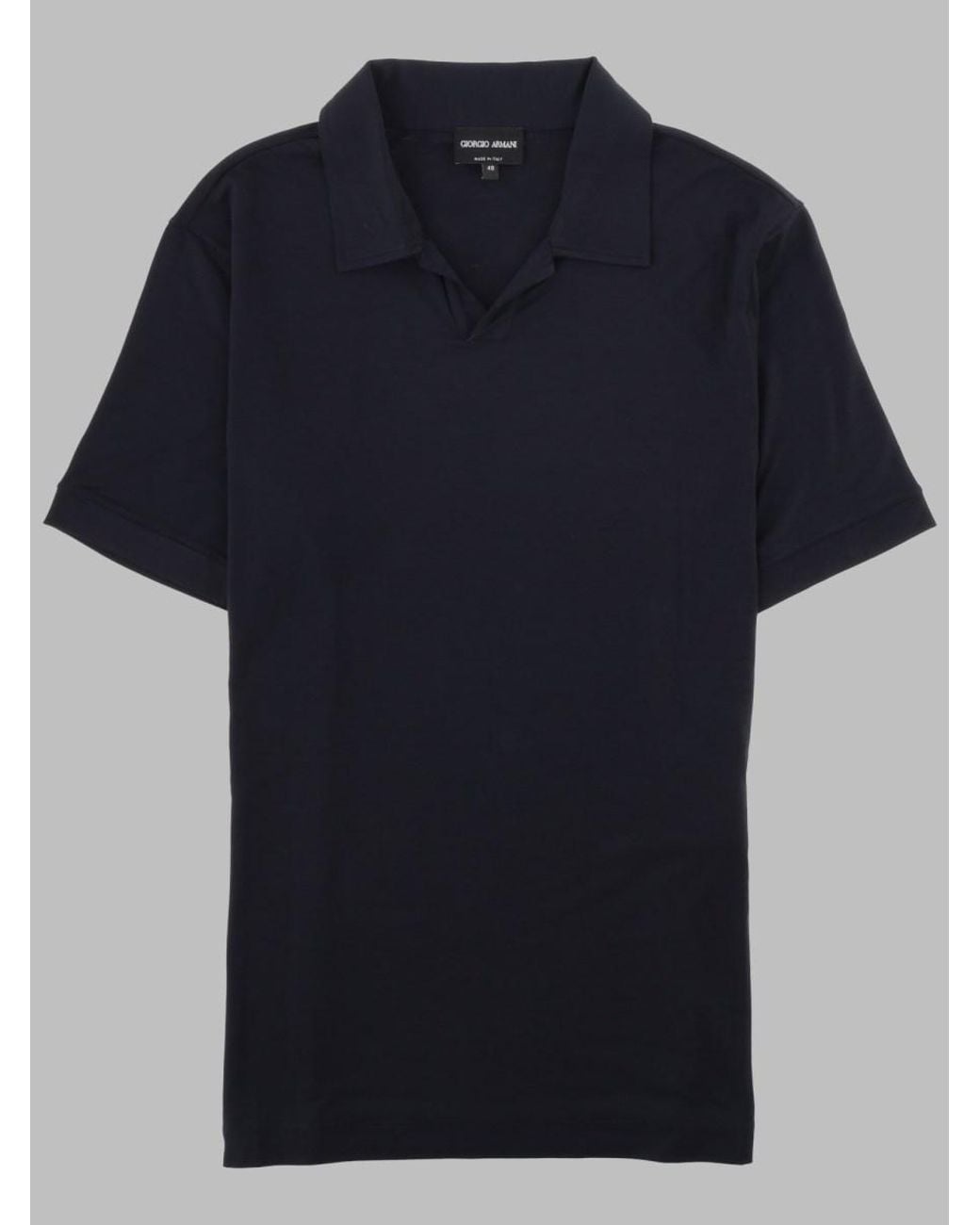 Giorgio Armani Blue Giorgio Armani Stretch Viscose Polo Shirt for men