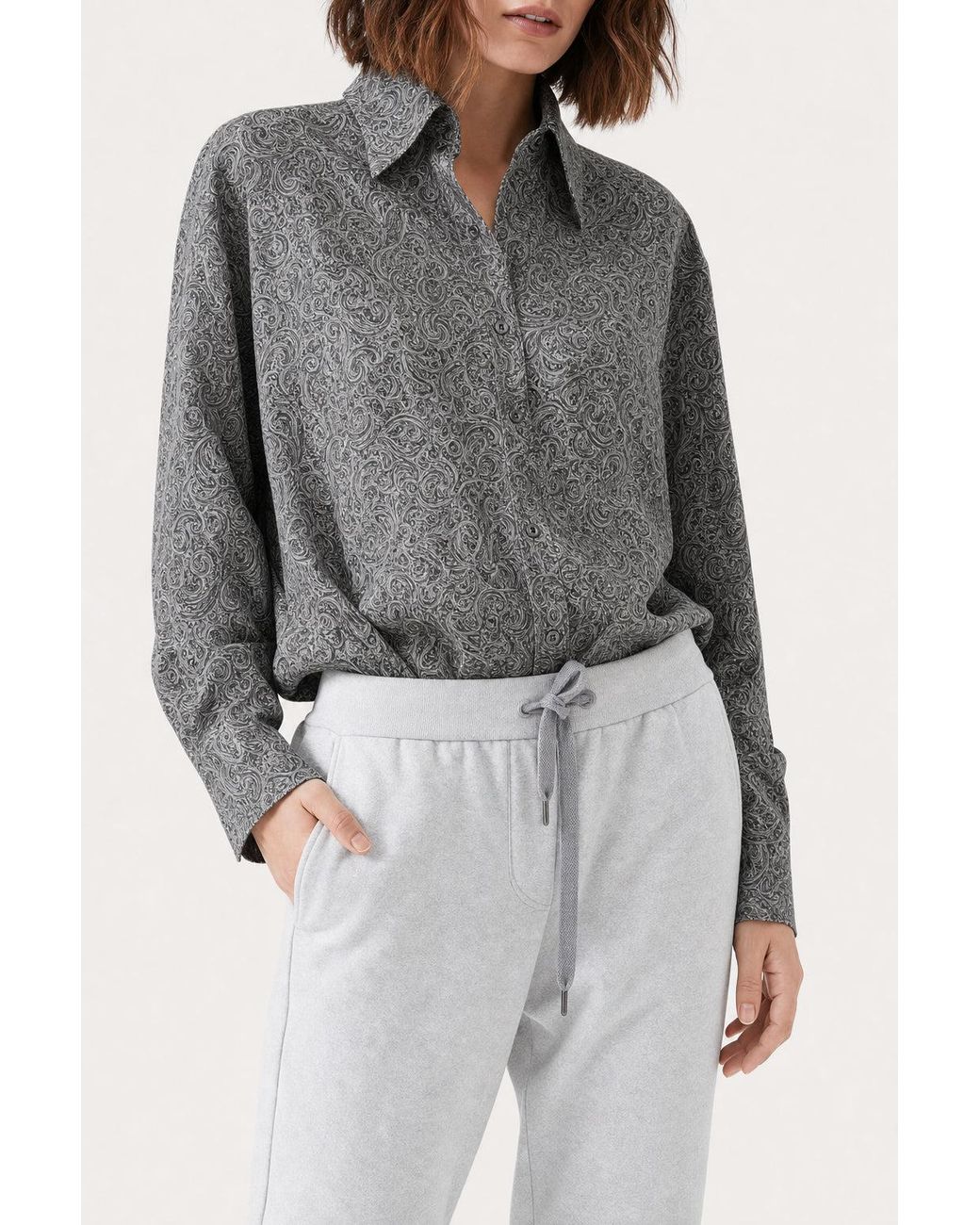 Brunello Cucinelli Multicolor Light Cotton Trousers